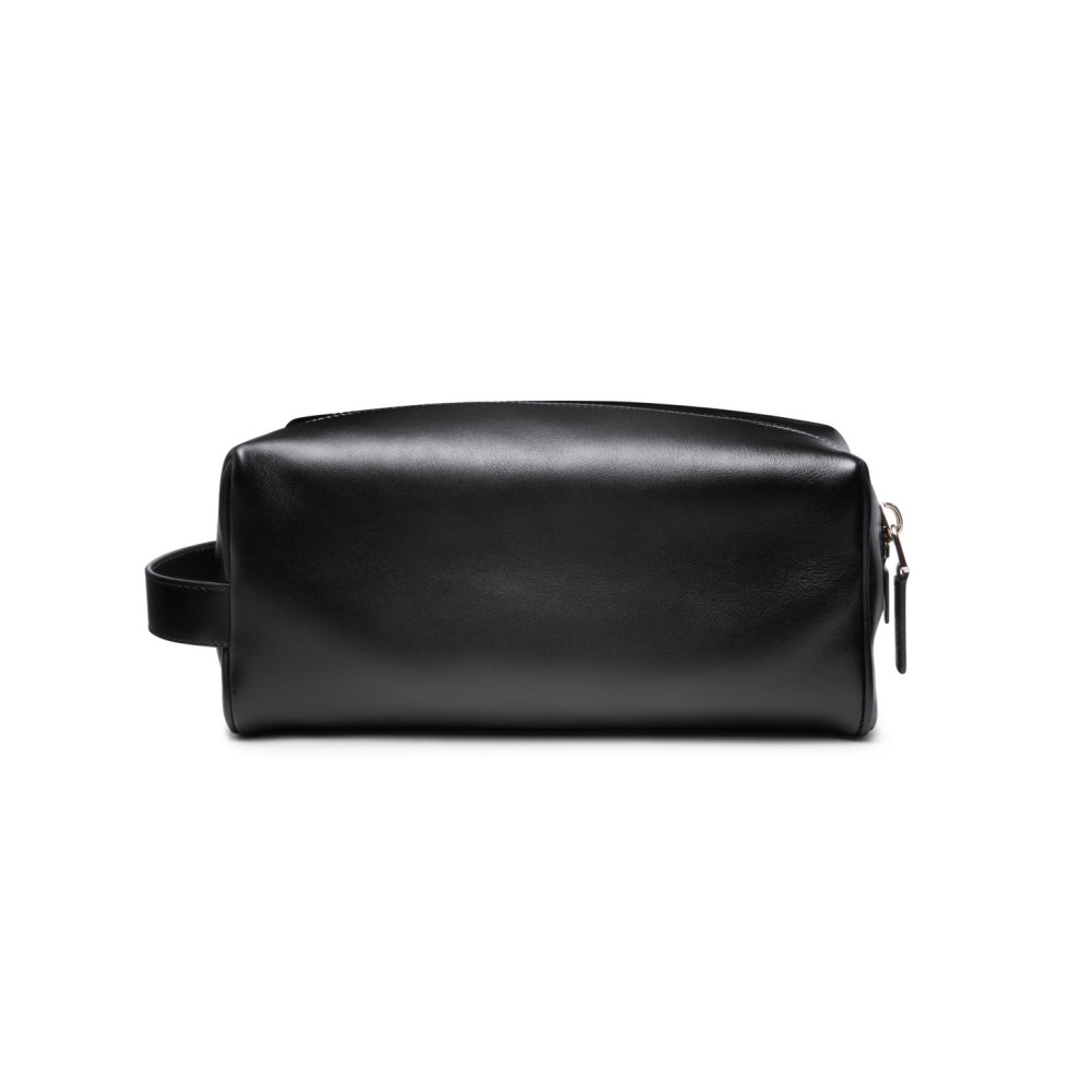 Pouch in pelle nera - Nero