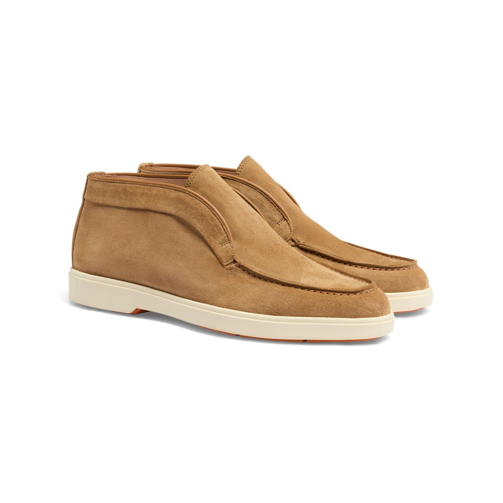 Stivaletto desert da donna in suede marrone chiaro - Marrone chiaro