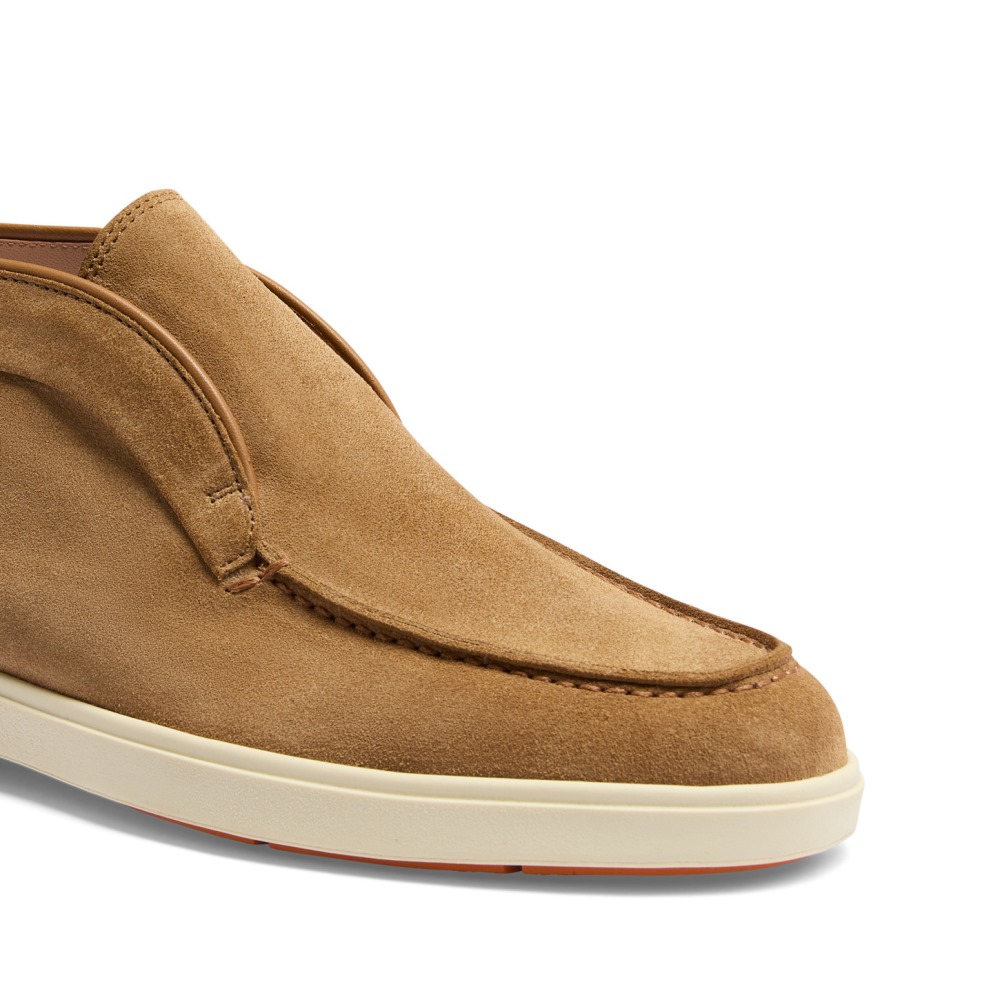 Stivaletto desert da donna in suede marrone chiaro - Marrone chiaro
