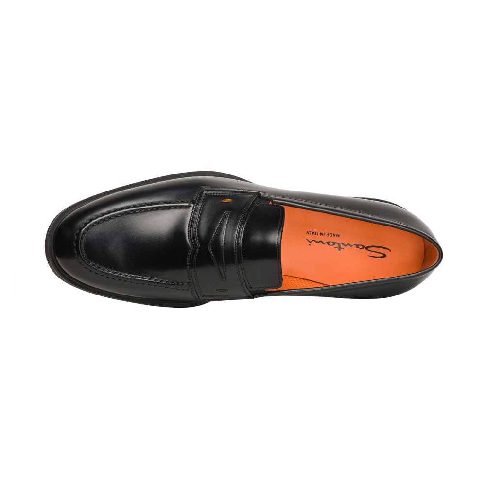 Mocassino Easy da uomo in pelle nera - Nero