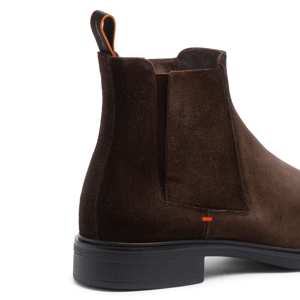 Stivaletto Easy da uomo in suede testa di moro - Testa di moro
