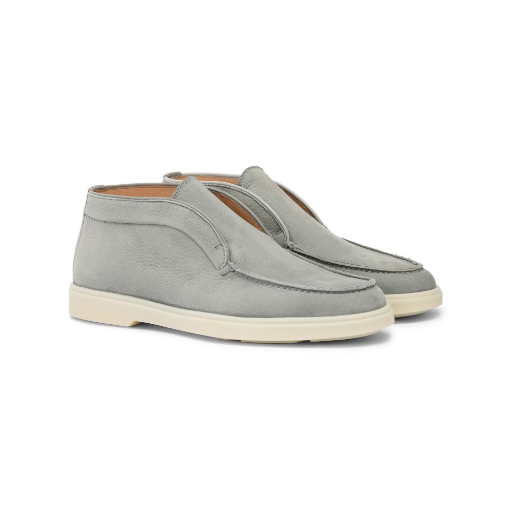 Stivaletto desert da donna in nabuk grigio - Grigio