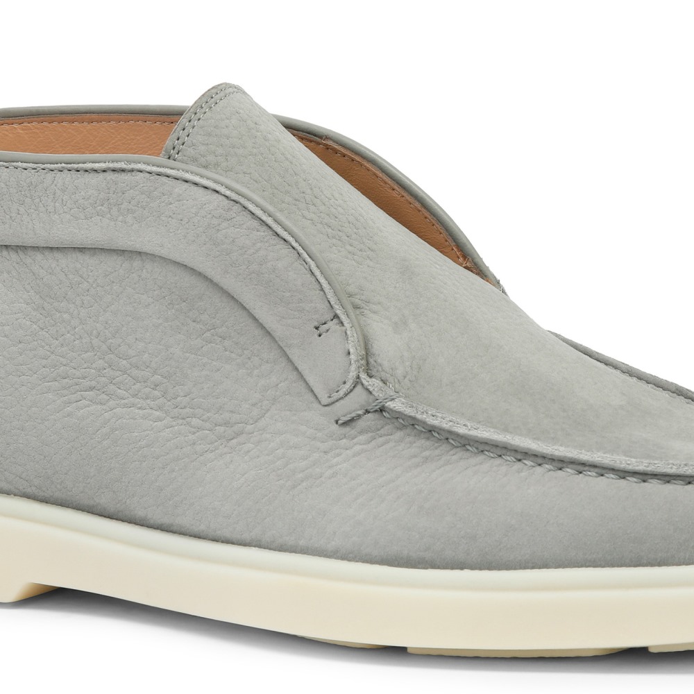 Stivaletto desert da donna in nabuk grigio - Grigio