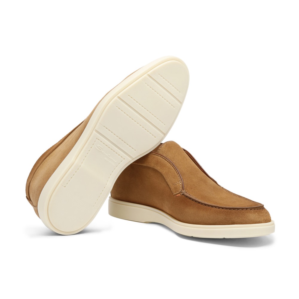 Stivaletto desert da uomo in suede marrone - Marrone chiaro