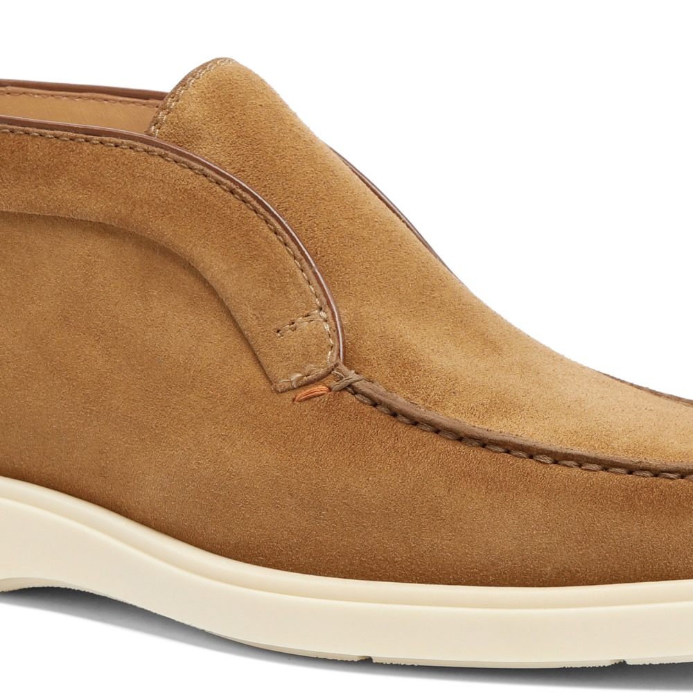 Stivaletto desert da uomo in suede marrone - Marrone chiaro