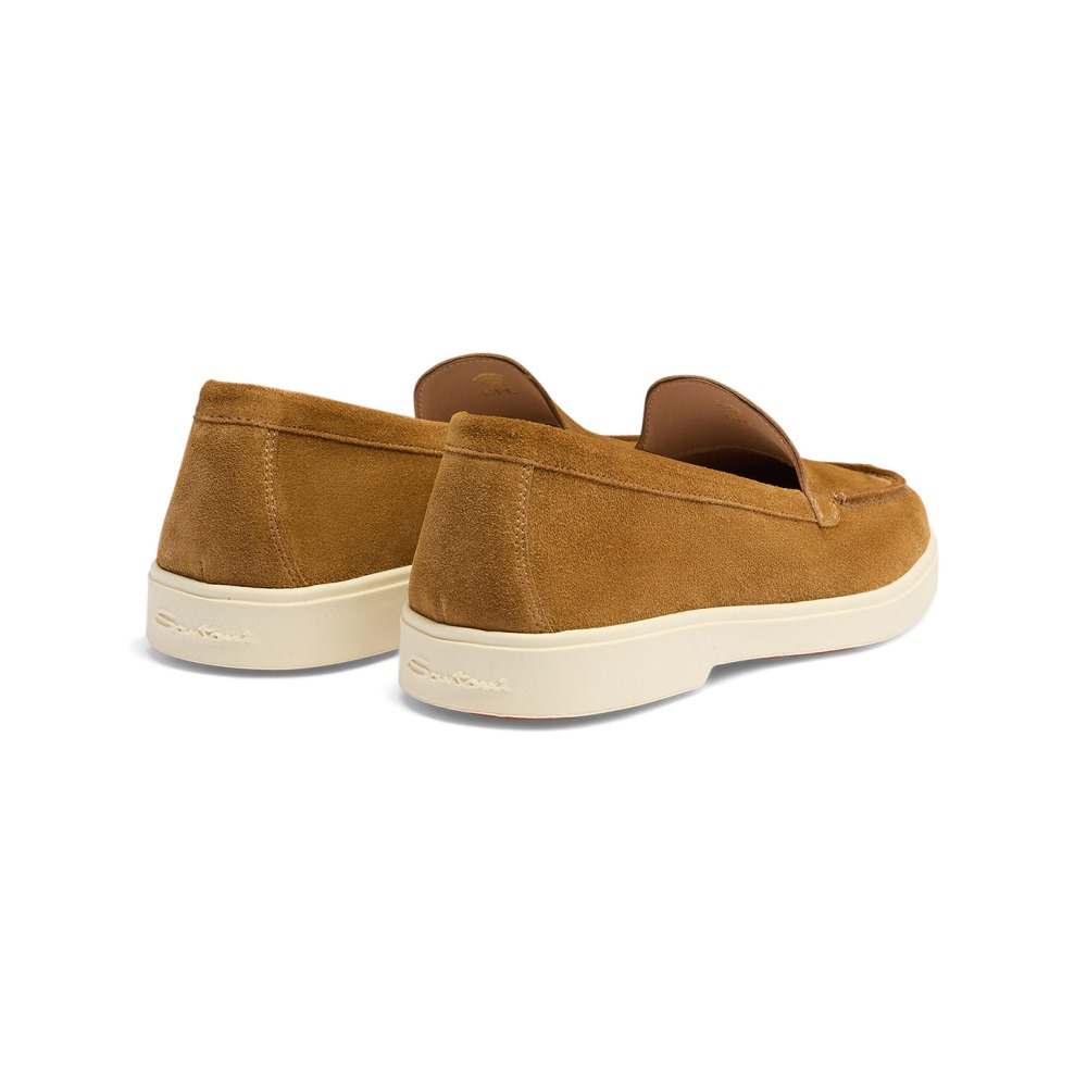 Mocassino da donna in suede marrone chiaro - Marrone chiaro