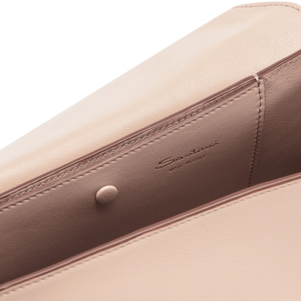 Borsa ThePluto in pelle beige - Naturale