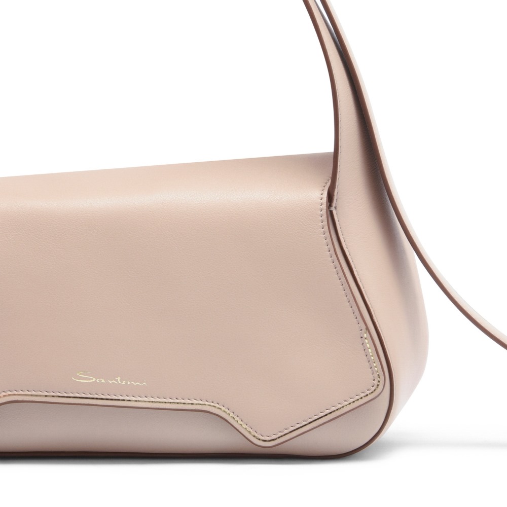 Borsa ThePluto in pelle beige - Naturale