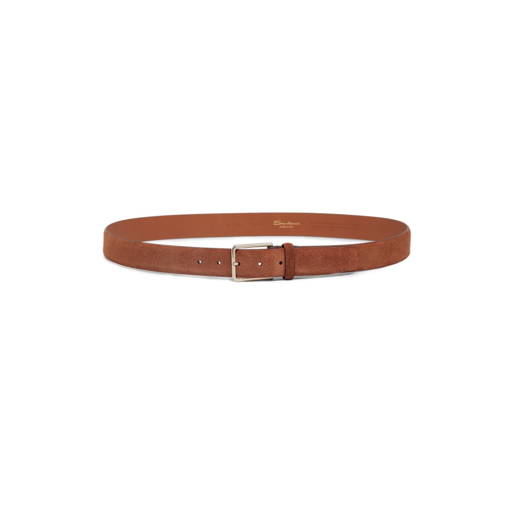 Cintura regolabile in suede marrone - Marrone chiaro