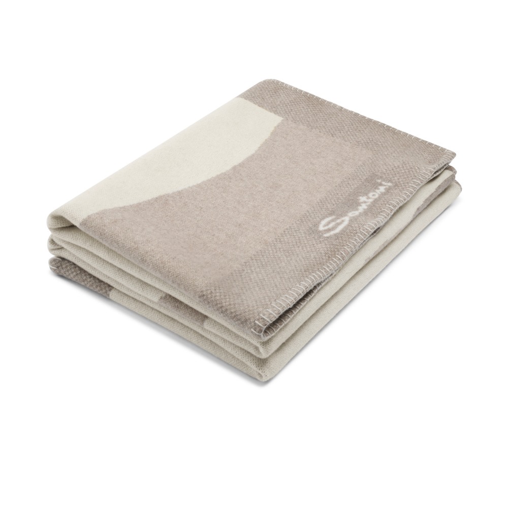Coperta in cashmere beige - Naturale