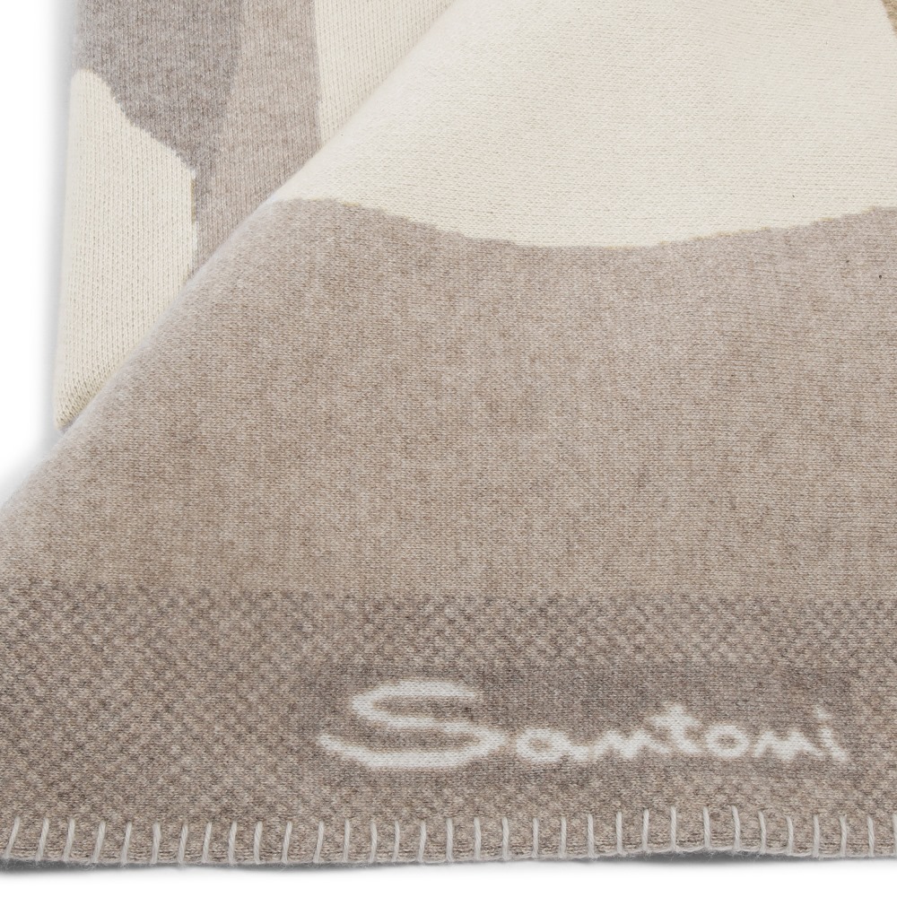 Coperta in cashmere beige - Naturale