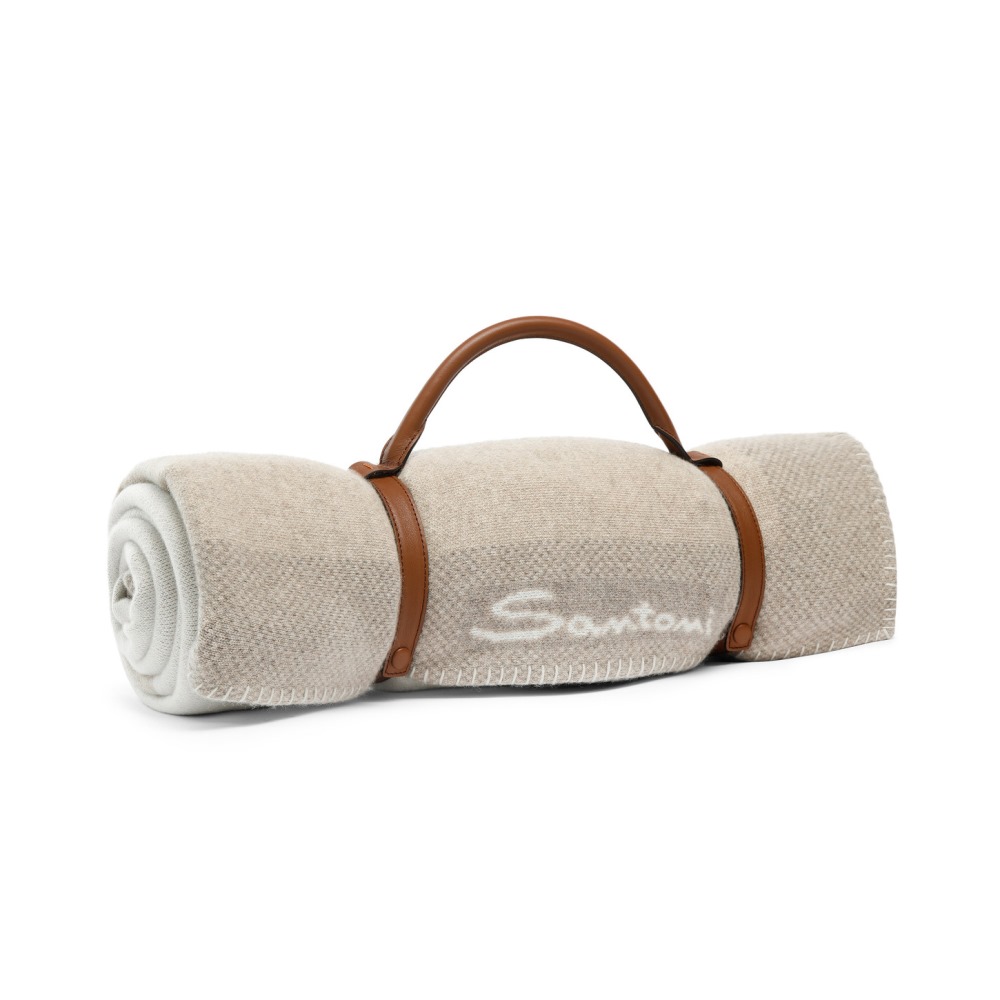 Coperta in cashmere beige - Naturale