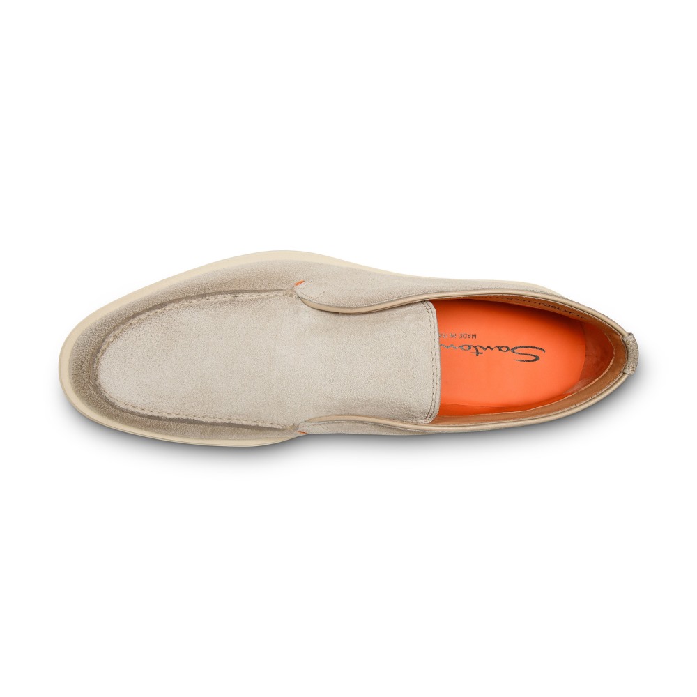 Stivaletto desert da uomo in suede beige - Naturale