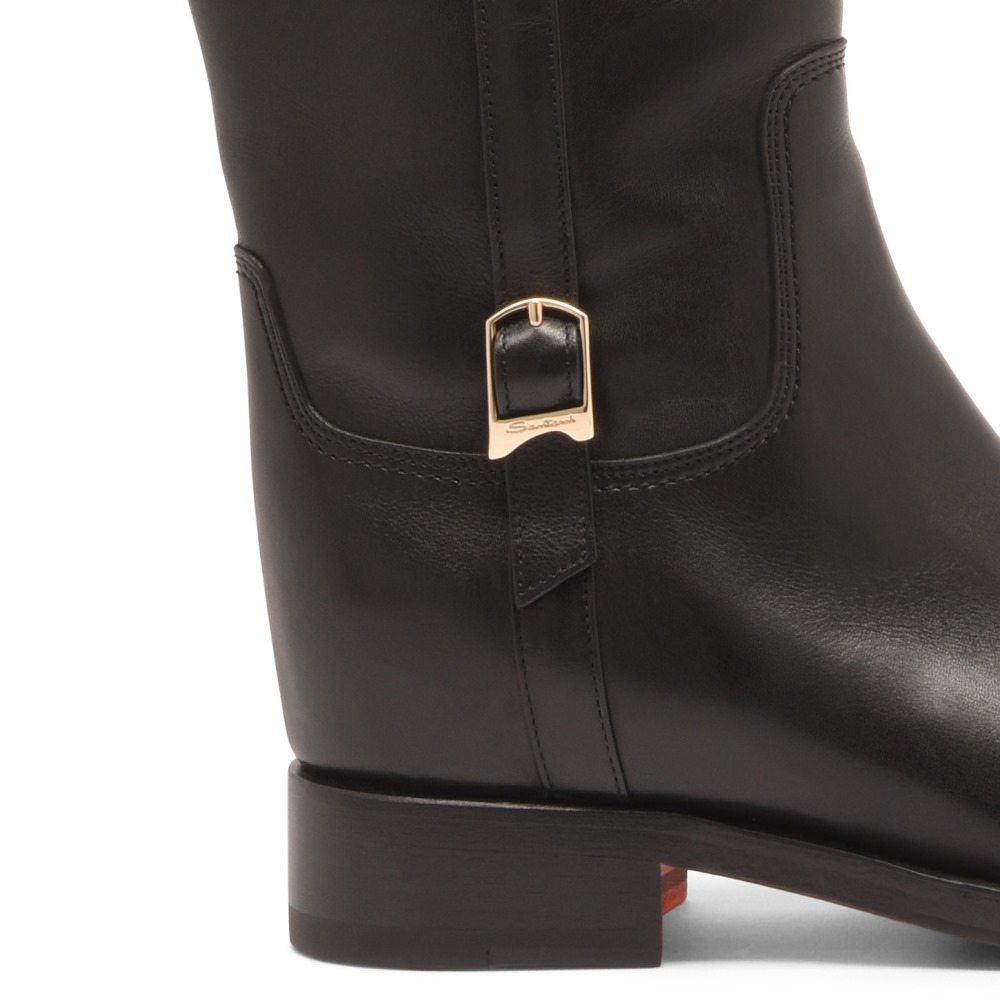 Stivale da donna in pelle nera - Nero