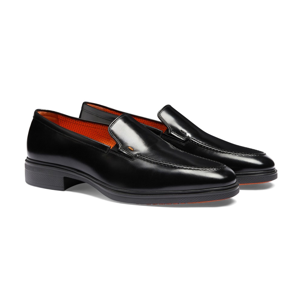 Mocassino Easy da uomo in pelle nera - Nero