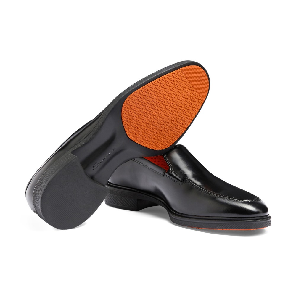 Mocassino Easy da uomo in pelle nera - Nero