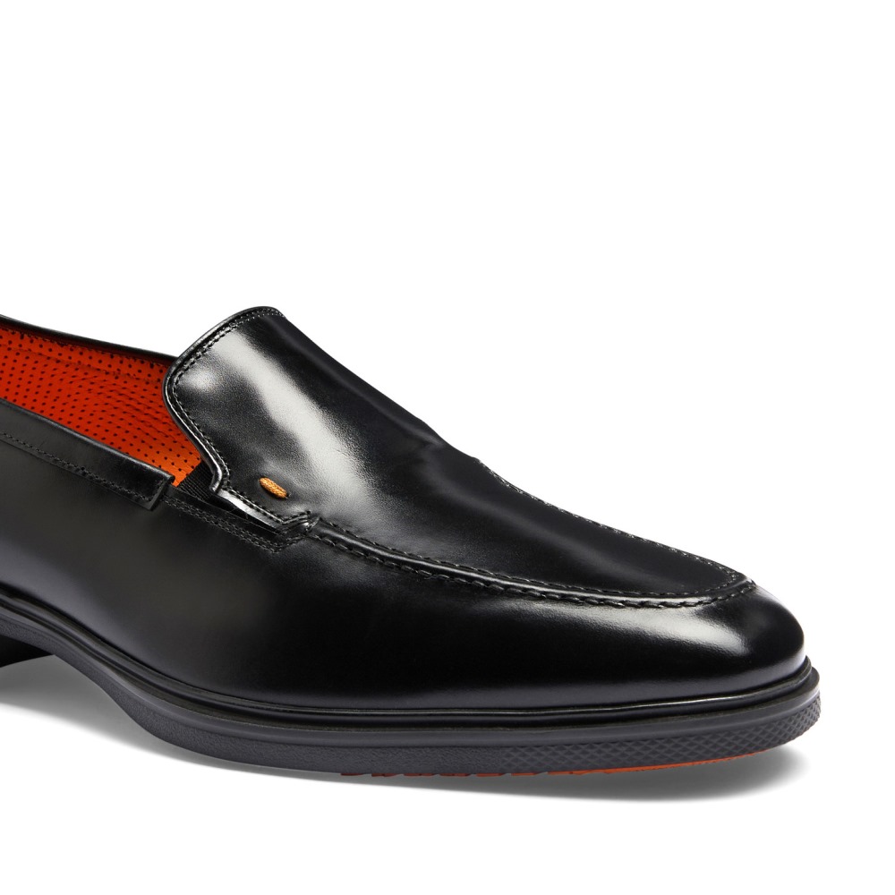 Mocassino Easy da uomo in pelle nera - Nero