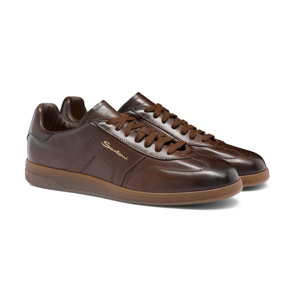 Sneaker DBS Oly da uomo in pelle testa di moro - Testa di moro