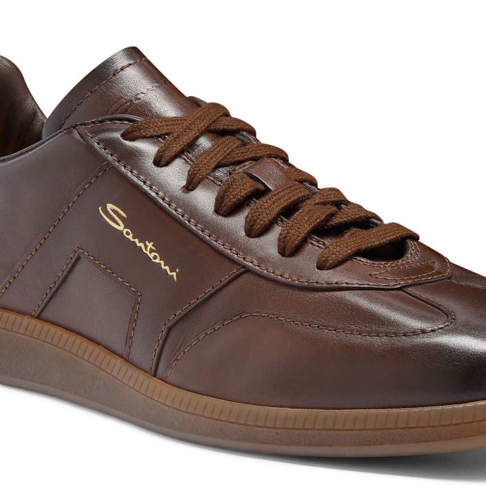 Sneaker DBS Oly da uomo in pelle testa di moro - Testa di moro