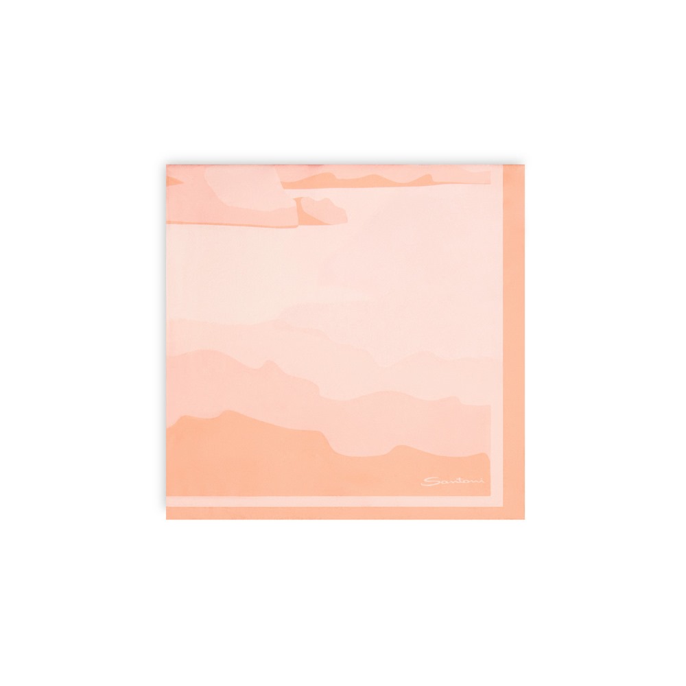 Foulard in seta arancione - Arancione