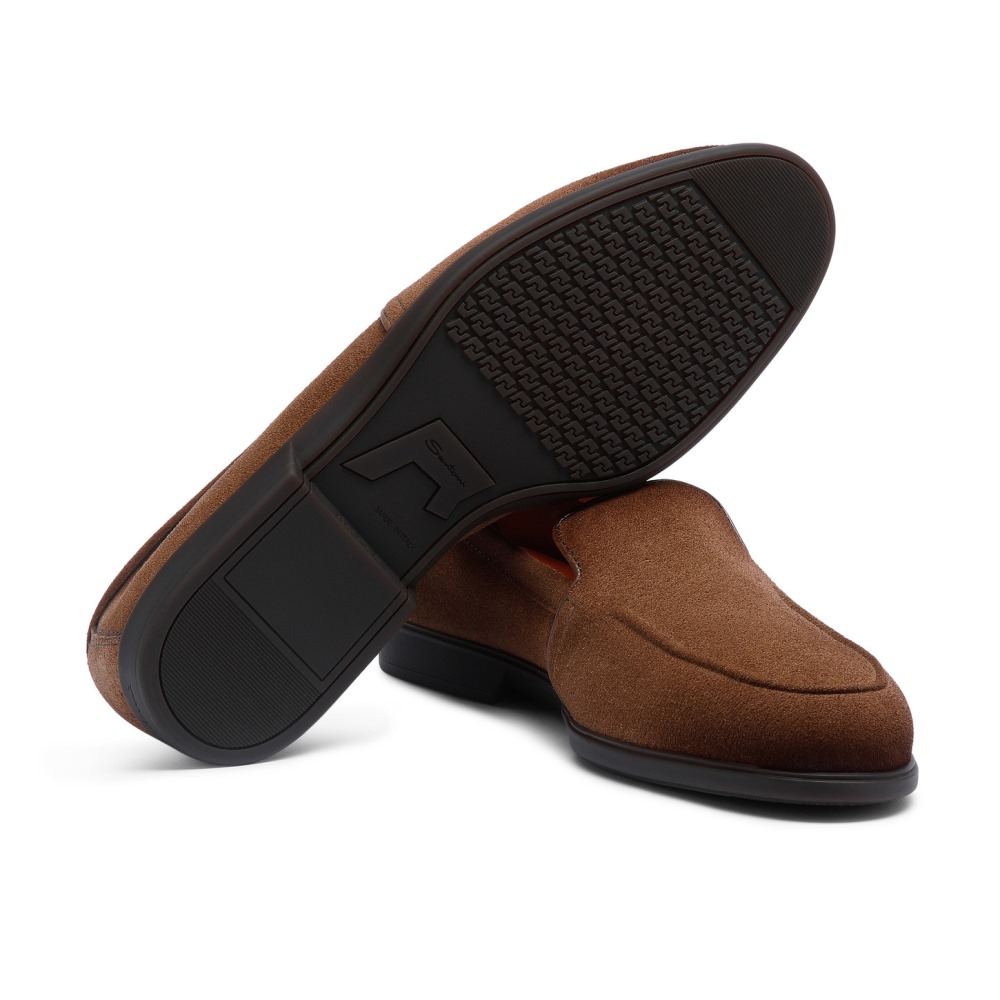 Mocassino da uomo in suede marrone chiaro - Marrone chiaro