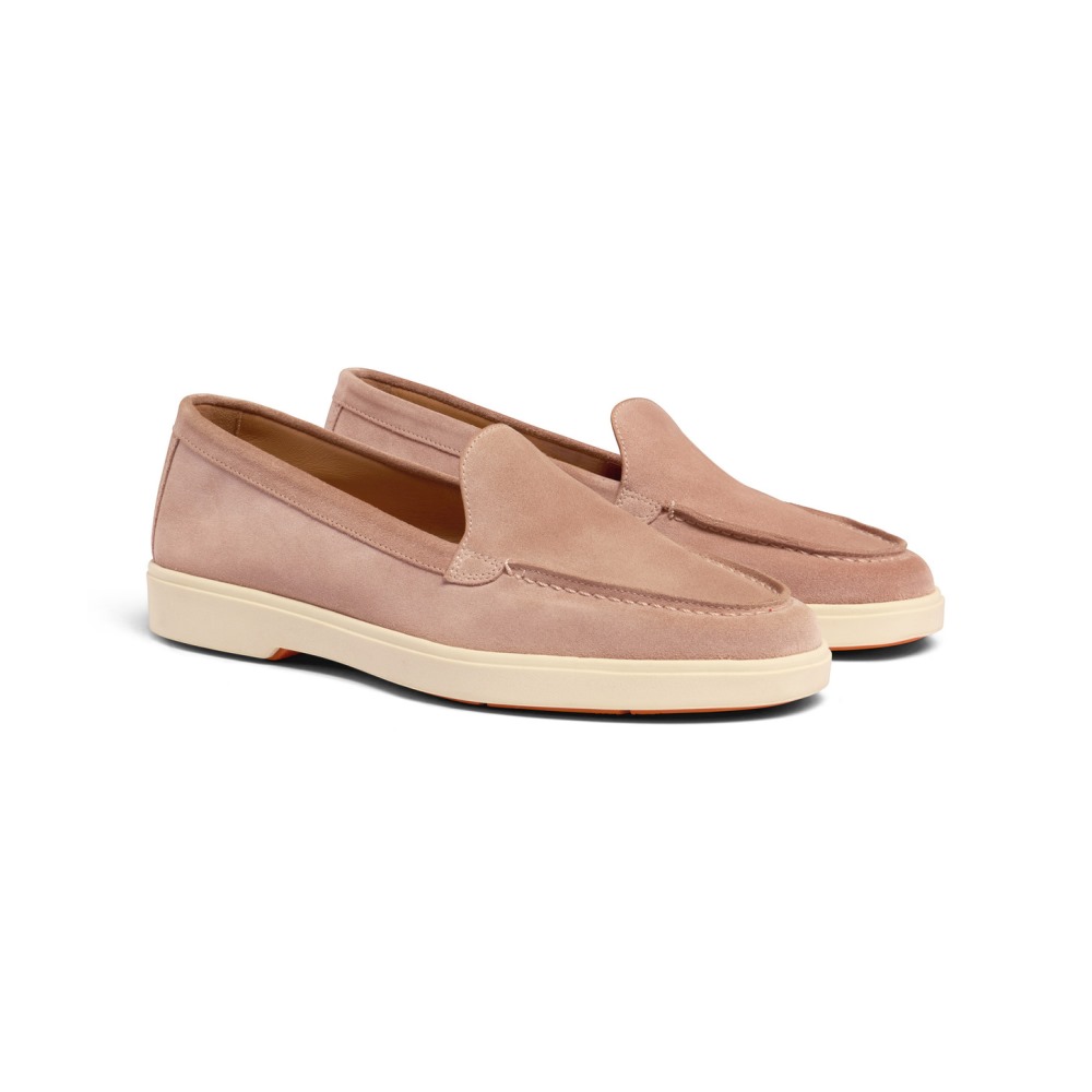 Mocassino da donna in suede rosa - Rosa