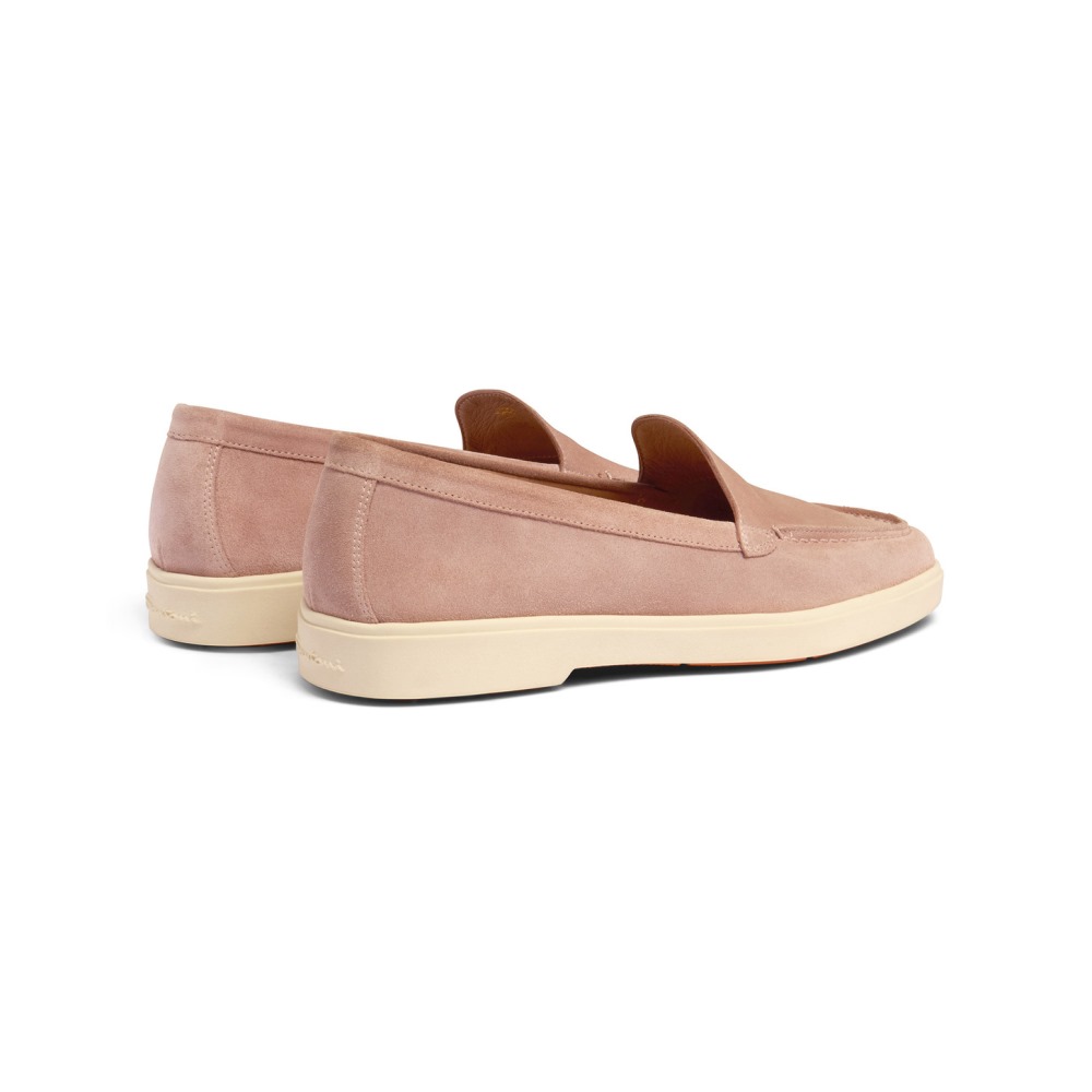 Mocassino da donna in suede rosa - Rosa