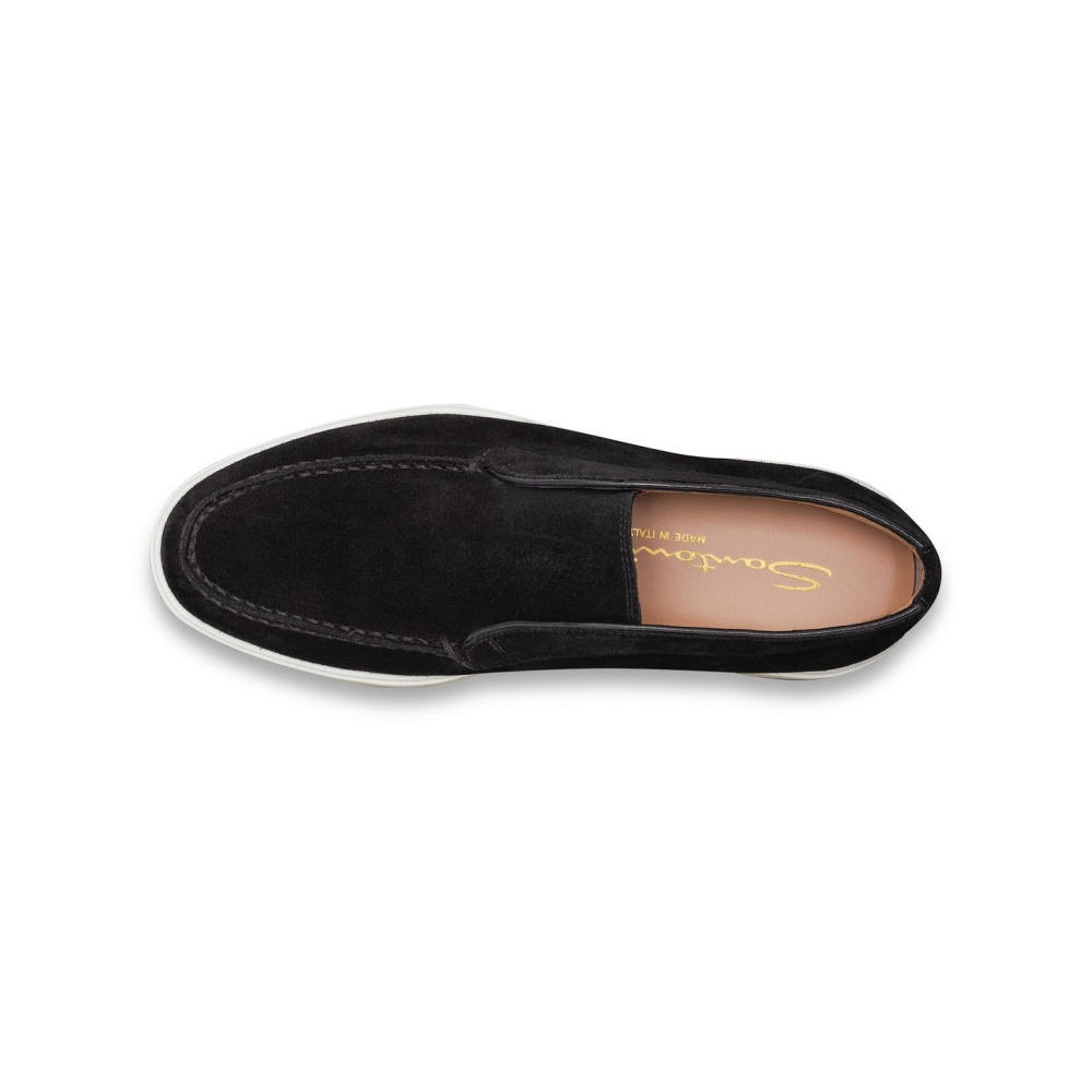 Stivaletto desert da donna in suede nero - Nero