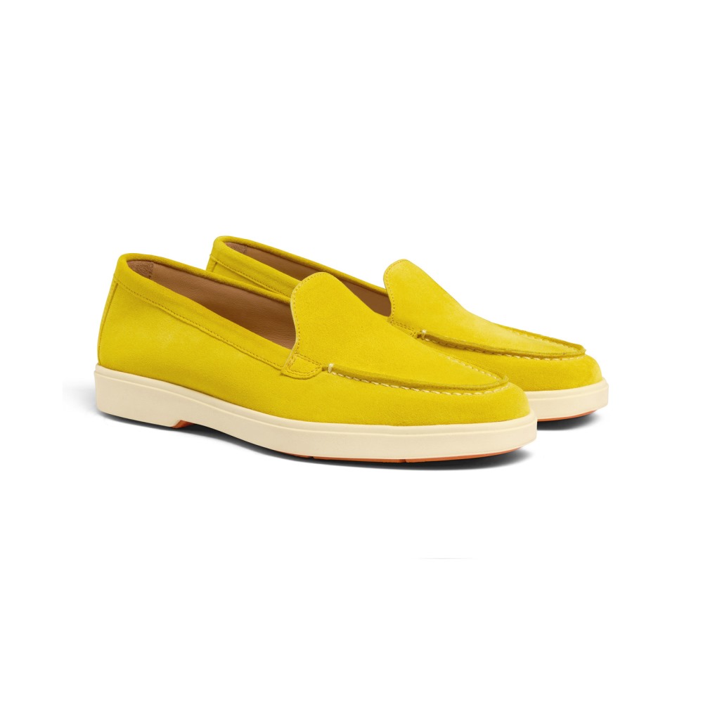 Mocassino da donna in suede giallo - Giallo