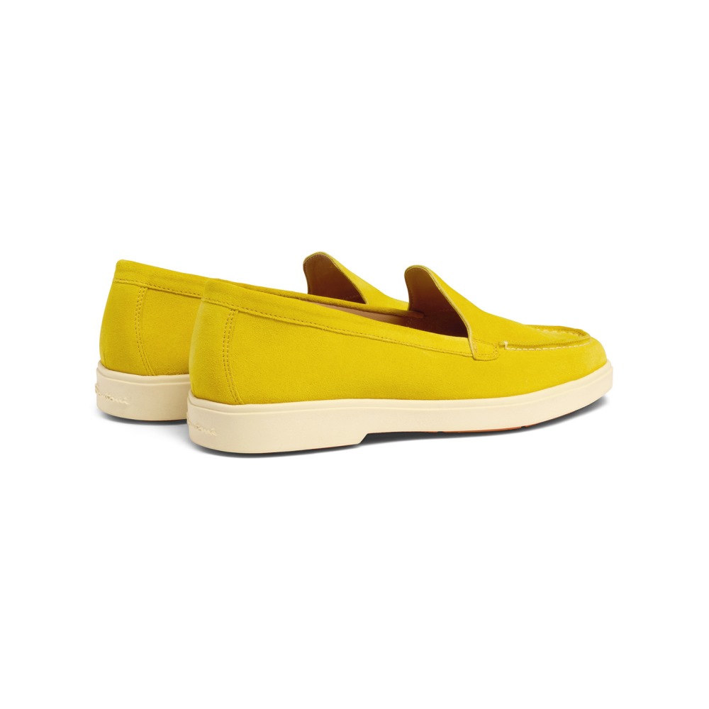 Mocassino da donna in suede giallo - Giallo