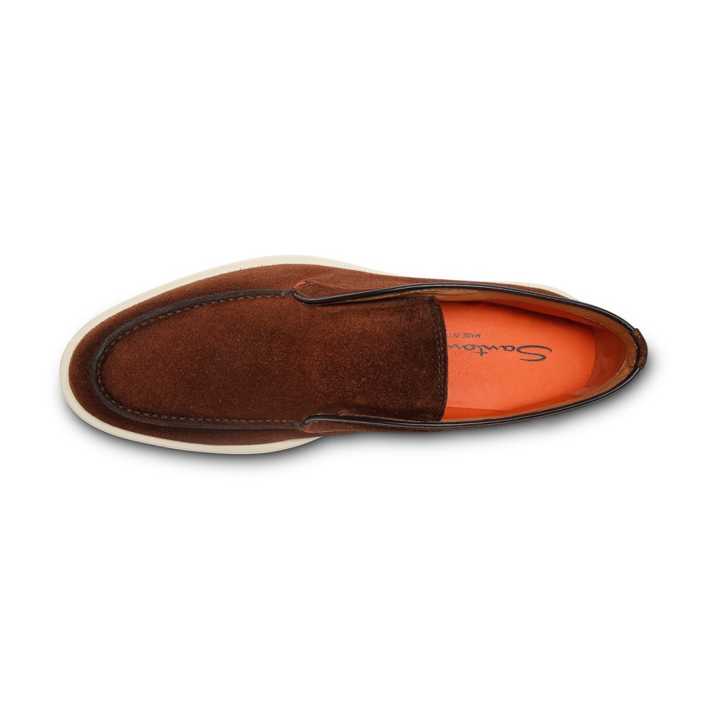 Stivaletto desert da uomo in suede marrone testa di moro - Testa di moro
