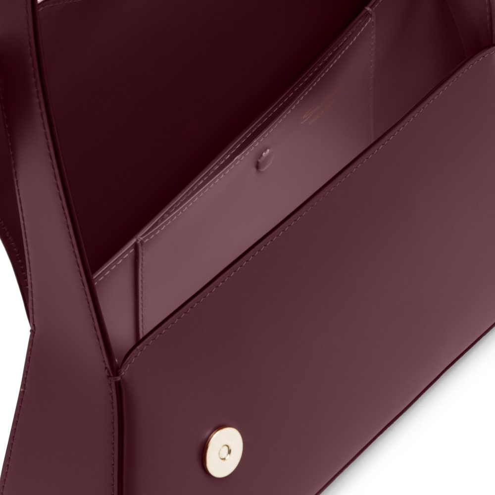 Borsa ThePluto in pelle bordeaux - Bordeaux