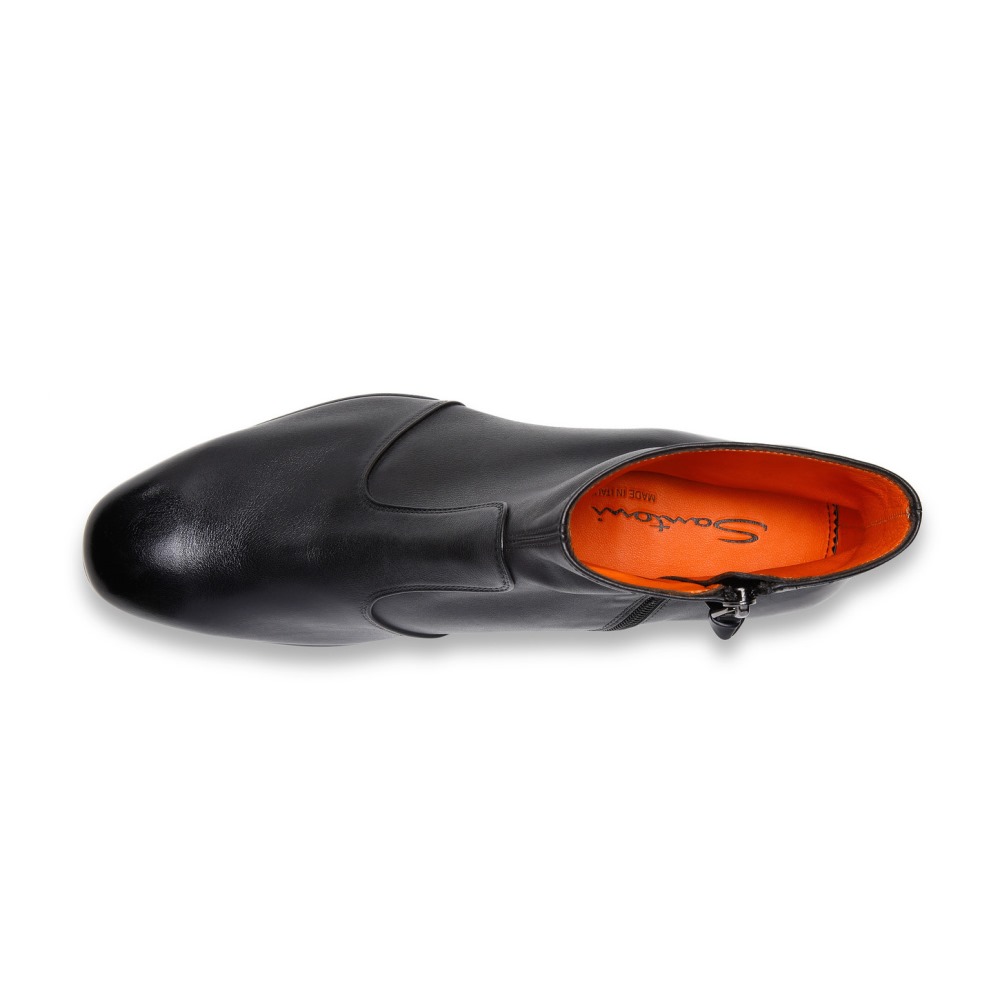 Stivaletto da uomo in pelle nera - Nero